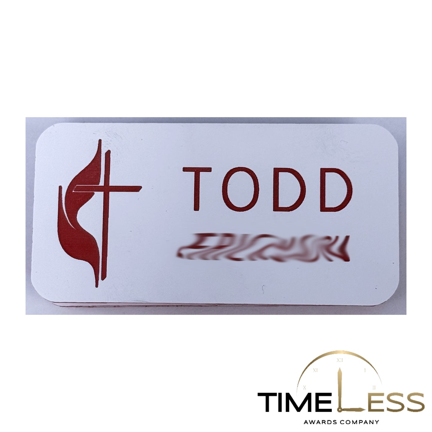 Engraved Plastic Name Badge