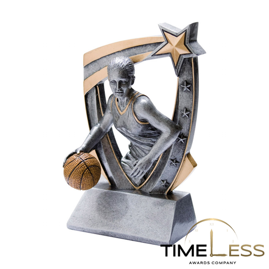 3D STAR RESIN, BASKETBALL FEMALE - 6"