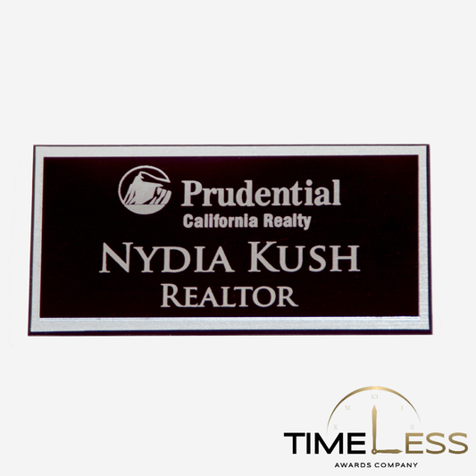 Engraved Aluminum Name Badge