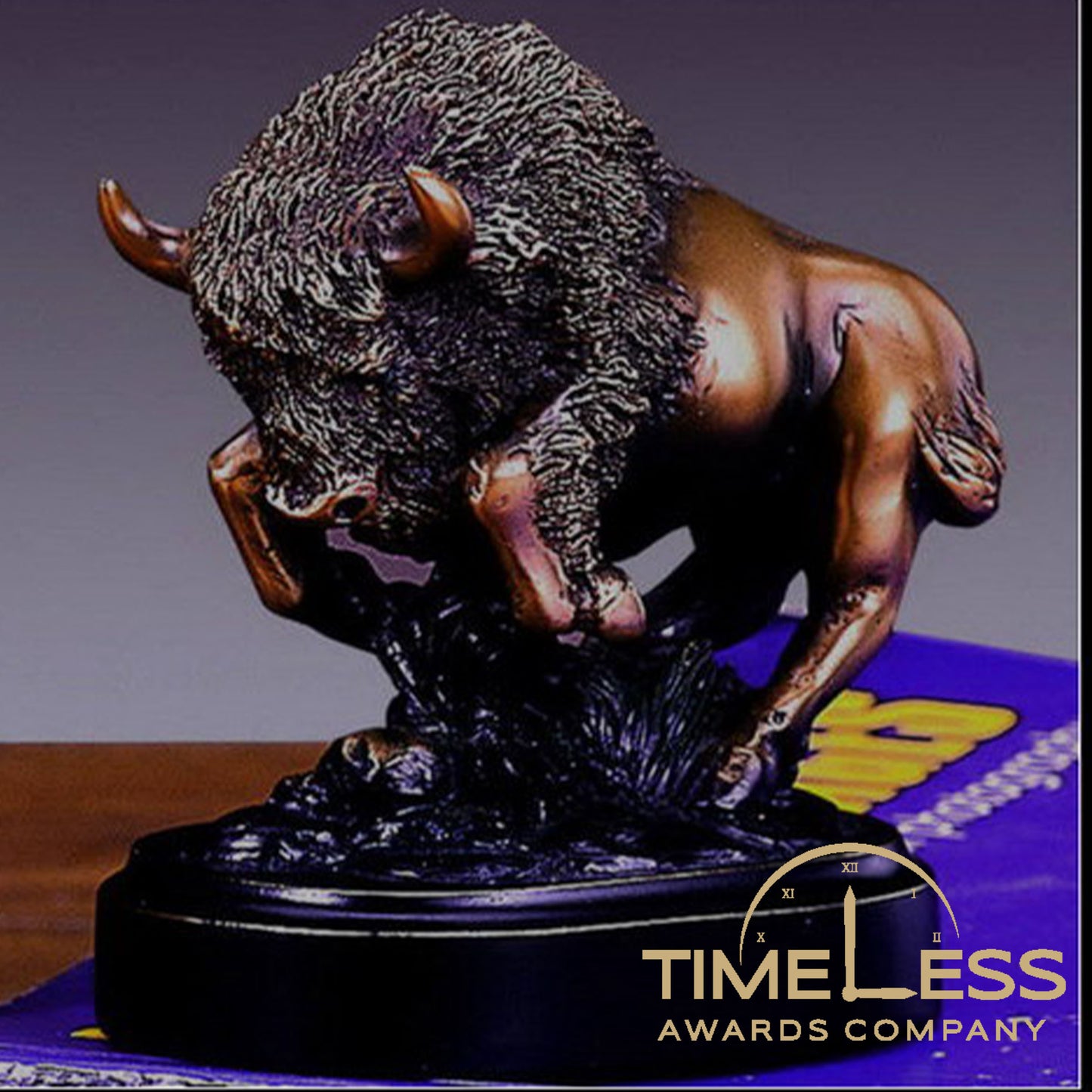 Bronze Bison Statues