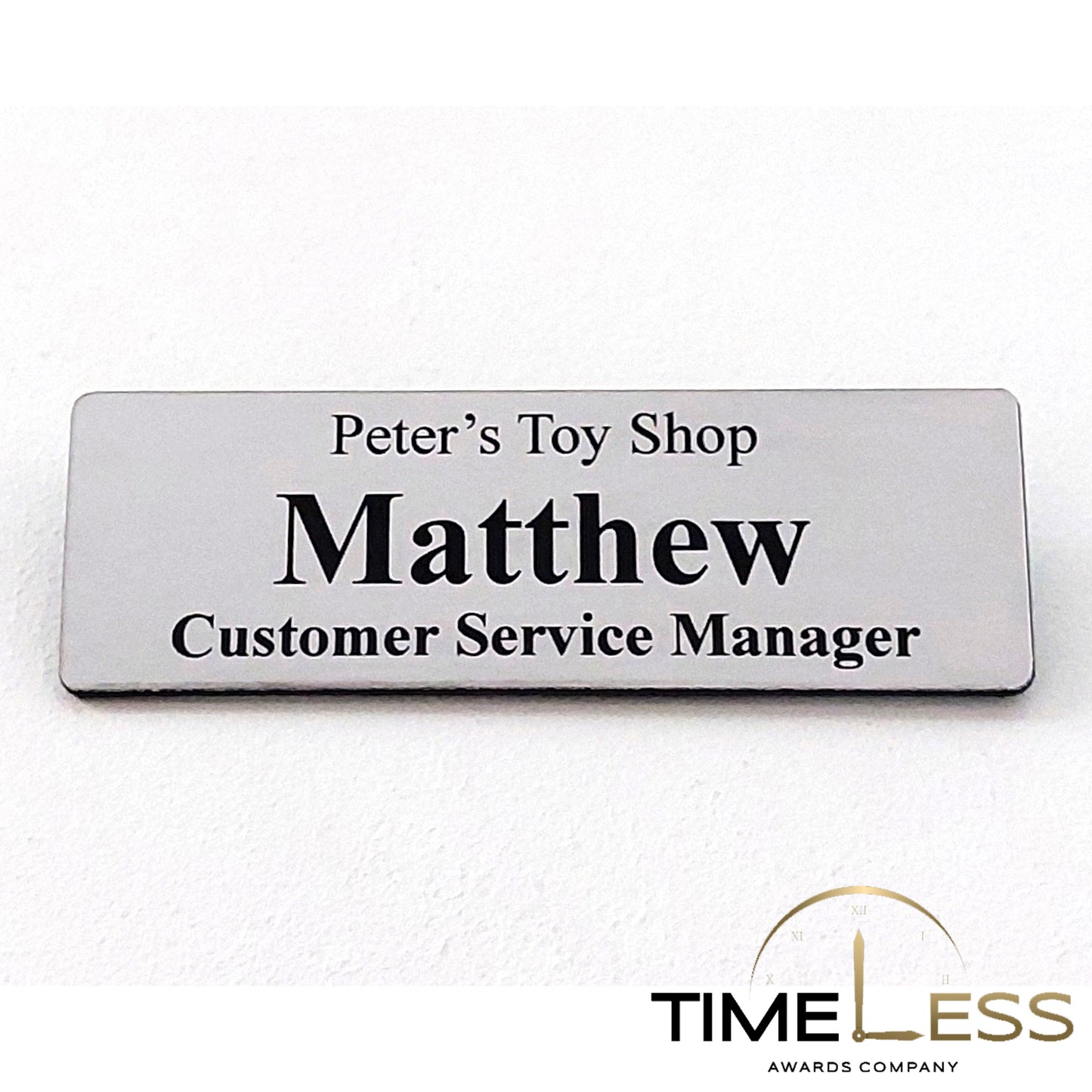 Engraved Plastic Name Badge