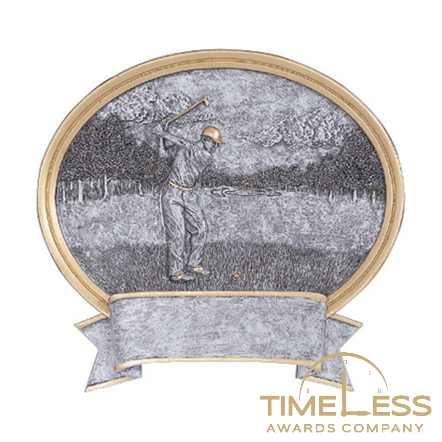 Oval Legend Resin GOLF MALE - 6 1/2" X 6"