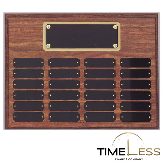 Walnut Finish Perpetual Plaque 12" x 16"