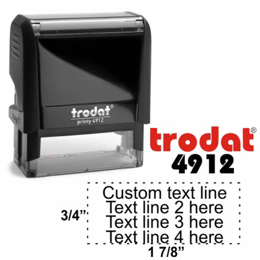 Custom Self-Inking Stamp 3/4" x 1 7/8"