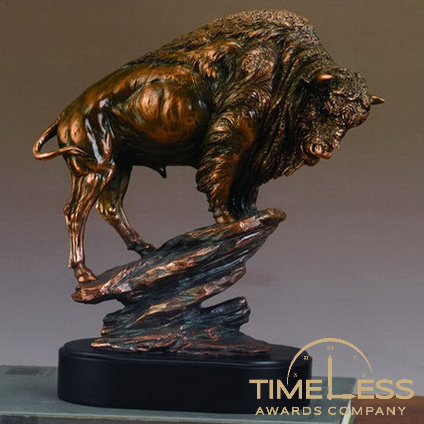 Bronze Bison Statues