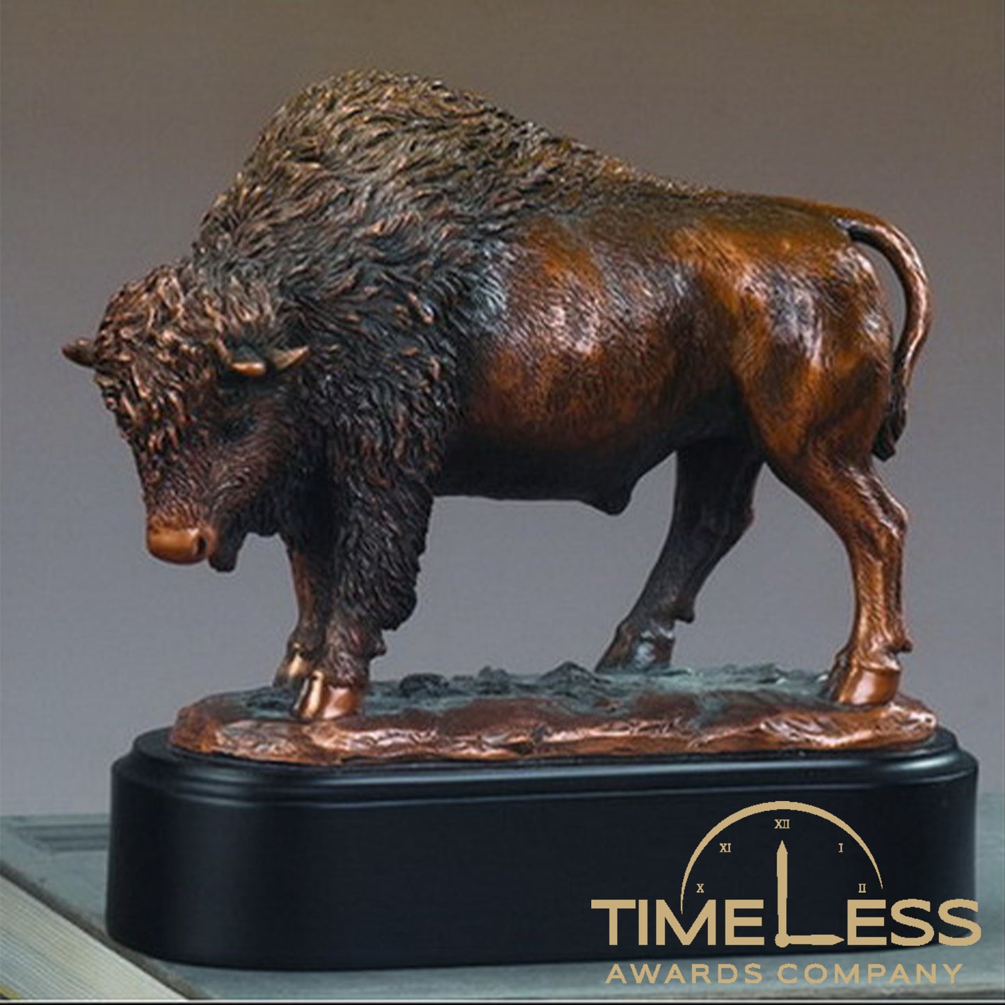 Bronze Bison Statues