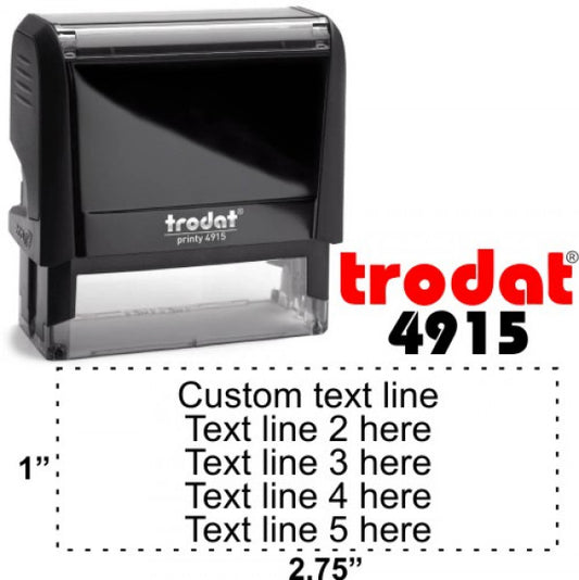 Custom Self-Inking Stamp 1" x 2 3/4"